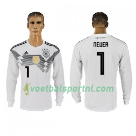 Duitsland Neuer 1 Thuis Shirt WK voetbal 2018 L/S